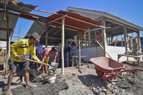 Progres pembangunan rumah bantuan korban gempa Lombok