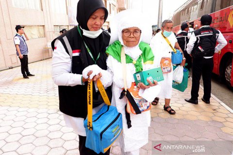 Jamaah calon haji asal Makassar