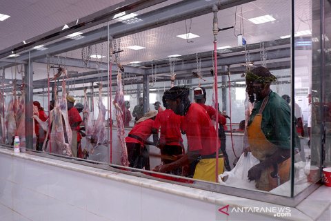 Daging hewan dam di Pasar Anam Mekkah