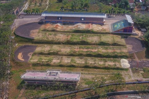 Sirkuit BMX bekas venue PON terbengkalai dan tidak terawat