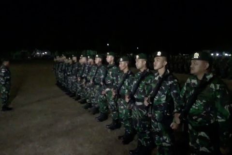 450 prajurit Raider berangkat jaga perbatasan RI &ndash; Papua Nugini