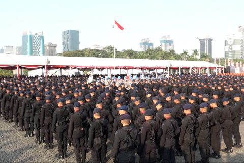 Parade dan atraksi meriahkan HUT ke 73 Bhayangkara