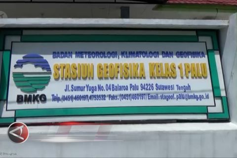 Jumlah alat pendeteksi gempa milik BMKG Palu bertambah