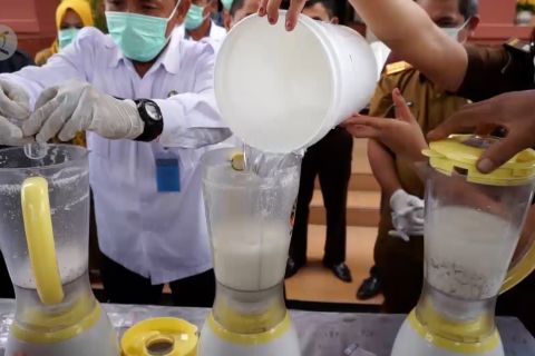 Kejari Palu blender ribuan obat-obatan terlarang