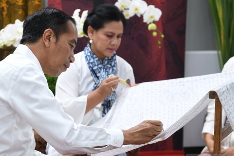 Presiden hadiri kegiatan batik kemerdekaan