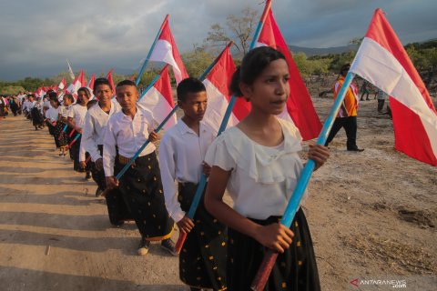Parade Kebangsaan di  Nagakeo, NTT