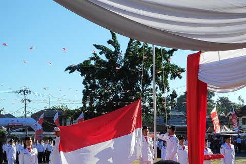 Upacara HUT Proklamasi RI oleh jajaran BUMN Sulut