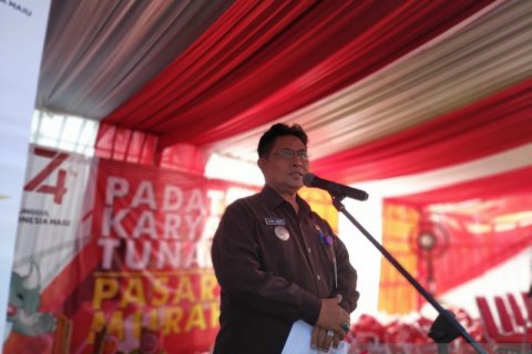 WIKA-Damri-BKI-Nindya Lakukan Padat Karya-Pangan Murah