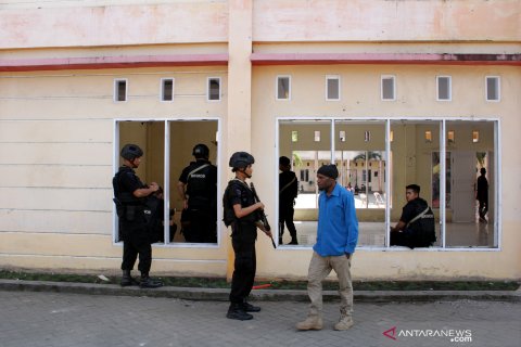 Pengamanan asrama mahasiswa Papua di Makassar