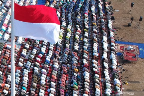 Shalat minta hujan di Jambi