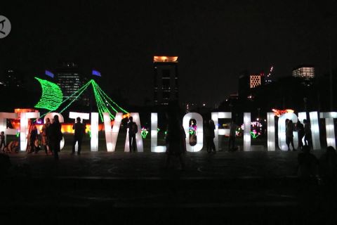 Festival of Light Monas semarakkan HUT ke-74 RI