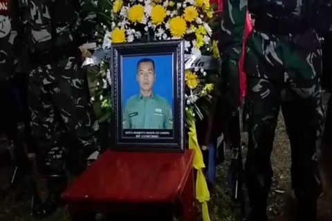 Sertu Ricson dimakamkan di TMP Prabumulih