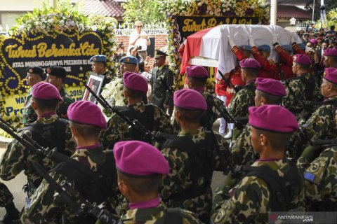 BJ Habibie wafat : Upacara persemayaman