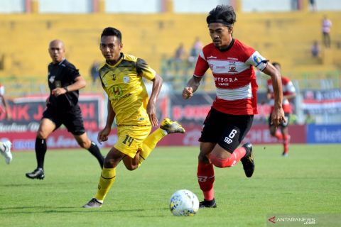 Barito Putra bermain imbang melawan Madura United
