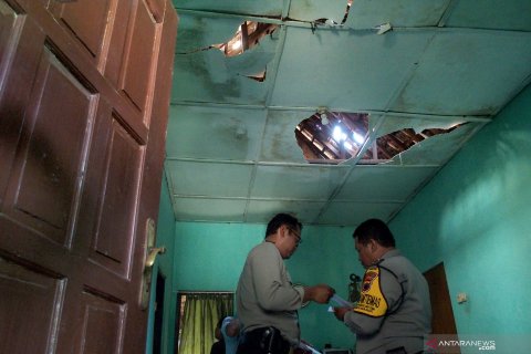 Dampak ledakan di Mako Brimob Semarang