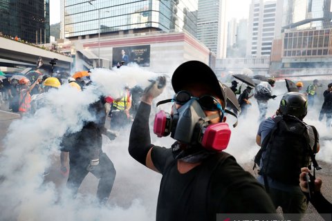 Demonstrasi anti-pemerintah di Hong Kong