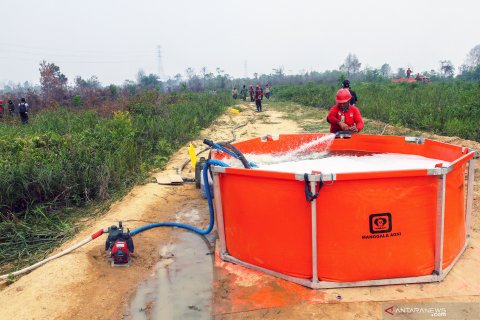 Cairan untuk memadamkan kebakaran hutan dan lahan