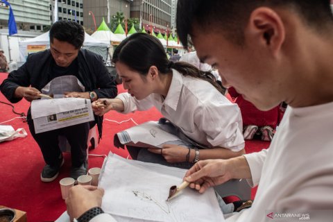 Lokakarya membatik di Korsel