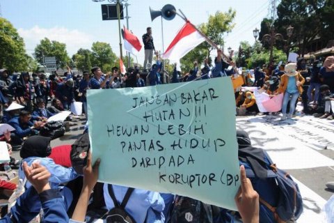 Unjuk rasa mahasiswa Klaten