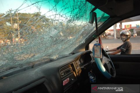 Aksi mahasiswa di Makassar