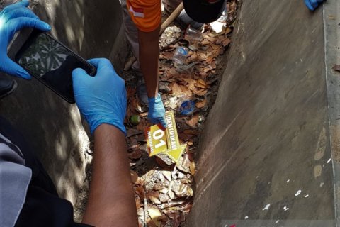 Olah TKP penembakan mahasiswa Universitas Haluoleo