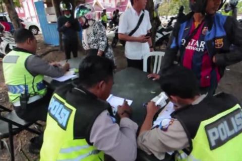 Ribuan kendaraan di Palu terjaring razia