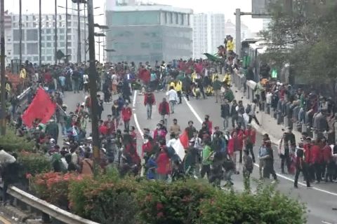 Polri tengarai ada penumpang gelap di aksi mahasiswa