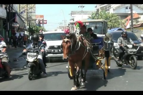 Andong di Malioboro kini berbasis daring