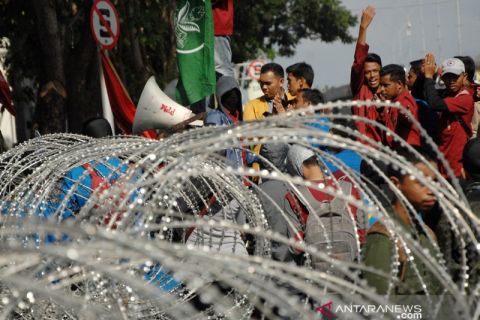 Aksi mahasiswa Makassar