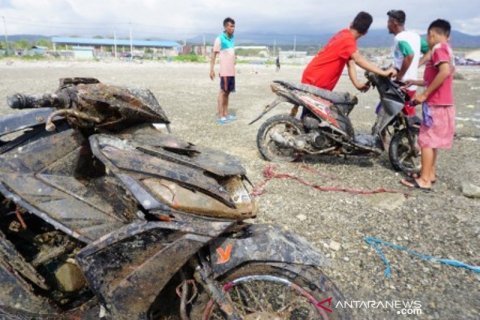 Motor terseret tsunami Palu kembali ditemukan