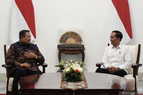 Presiden Jokowi bertemu SBY