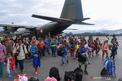 Pengungsi kembali ke Wamena