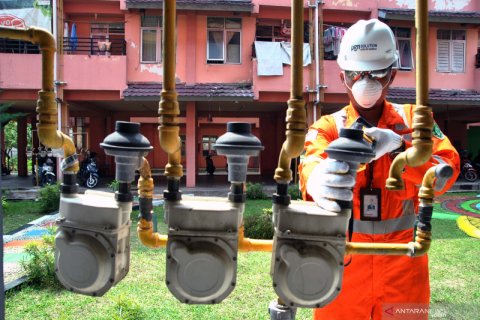 Target pembangunan jaringan gas rumah tangga