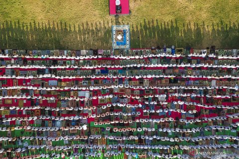 Shalat istisqa di Lombok