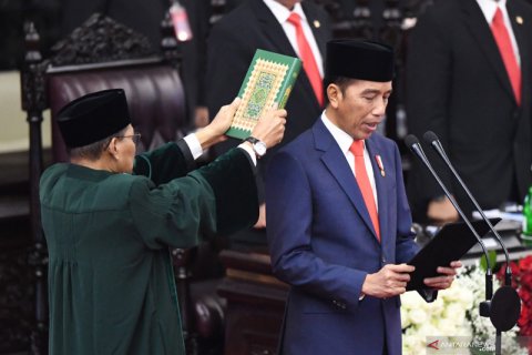 Pengambilan sumpah presiden dan wapres periode 2014-2019