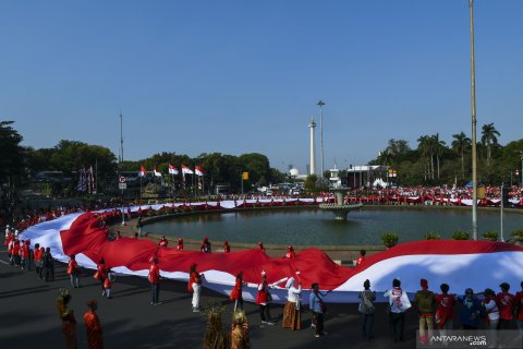 Pesta rakyat sambut presiden dan wakil presiden