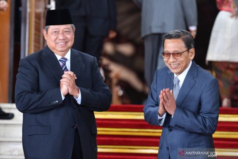 SBY dan Boediono hadiri pelantikan presiden dan wapres