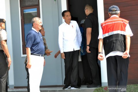 Presiden tinjau pembangunan hunian tetap di Palu