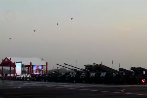 Persiapan perayaan HUT ke-74 TNI