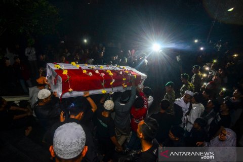 Pemakaman pebalap Afridza di Tasikmalaya