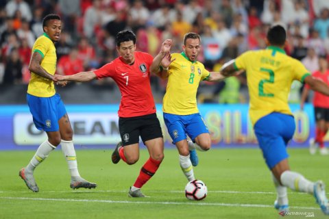 Pertandingan persahabatan Brasil vs Korsel