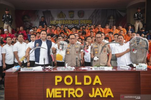 Rilis tersangka Operasi Sikat Jaya 2019