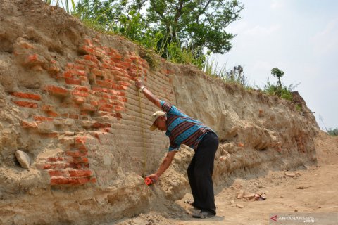 Penemuan struktur bata kuno Majapahit