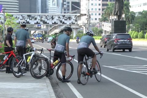 Jalur Sepeda Jakarta Fase 3 mulai diujicobakan