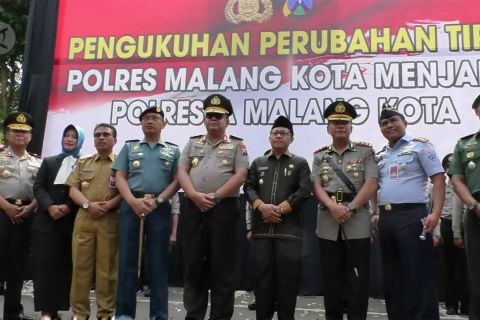 Berkinerja baik, polres malang kota naik tipe