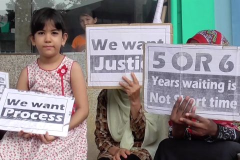 Imigran asal Afghanistan dan Sudan tuntut keadilan