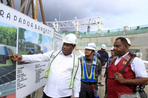 Wamen PUPR tinjau pembangunan venue PON 2020 di Papua