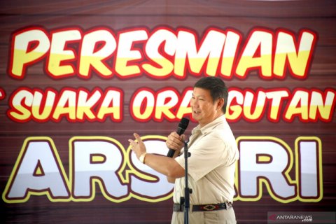 Peresmian Pusat Suaka Orangutan Arsari