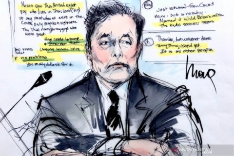 Pendiri Tesla Elon Musk hadiri sidang pencemaran nama baik