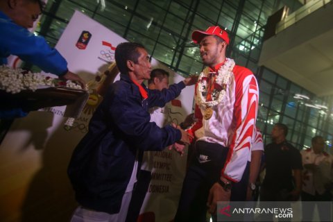 Kedatangan Timnas Bola Voli SEA Games 2019